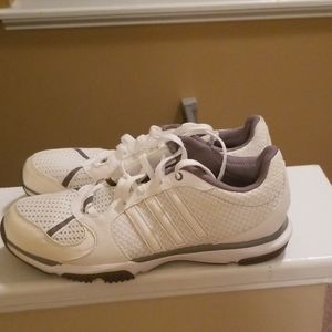 Women's White And Gray Adidas